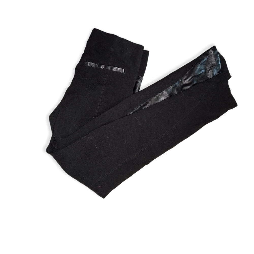 BEBE dress pants leather accents size medium